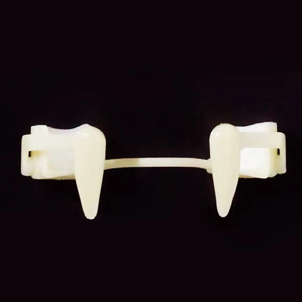 Retractable Halloween Vampire Fangs Scary Party Cosplay Vampire Fangs Funny Event Diy Decor Dentures Teeth Carnival Accessories