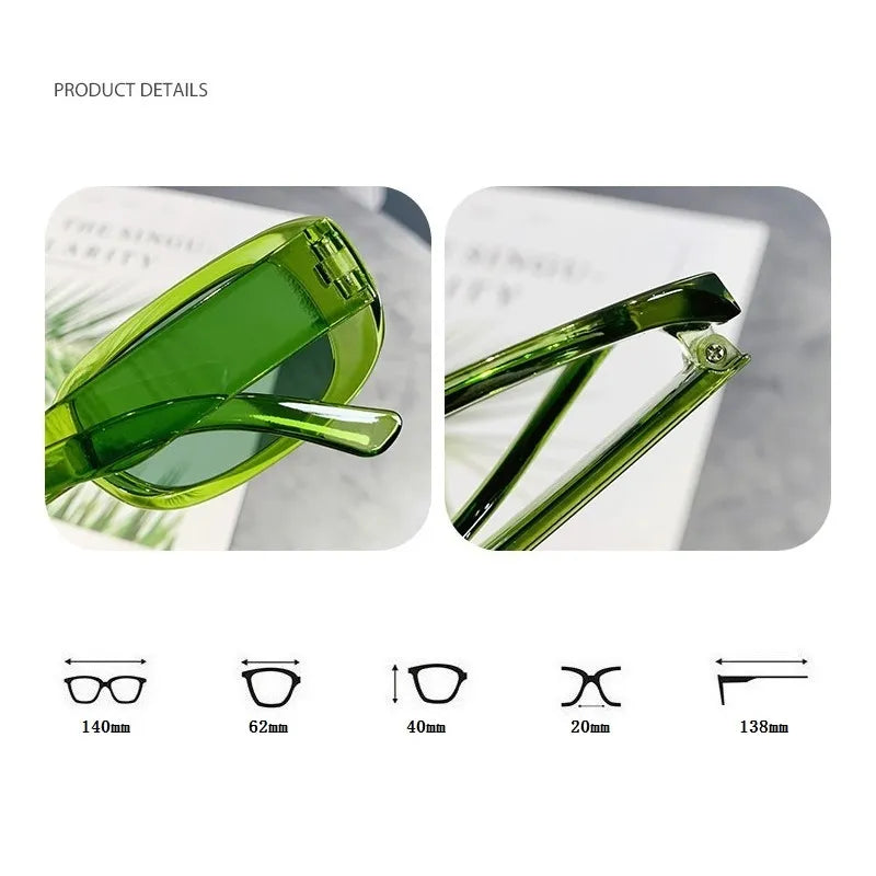 Womens Rectangular Sunglasses