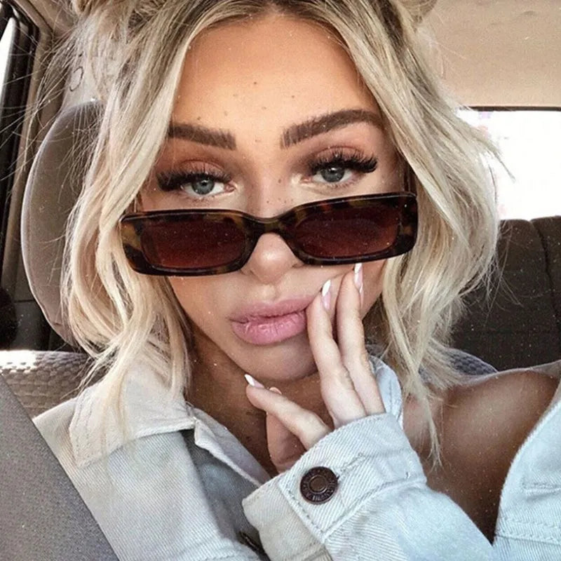 Womens Rectangular Sunglasses