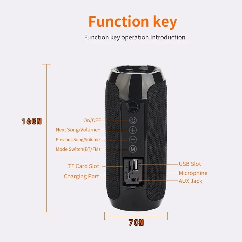 Wireless Portable Bluetooth Speaker