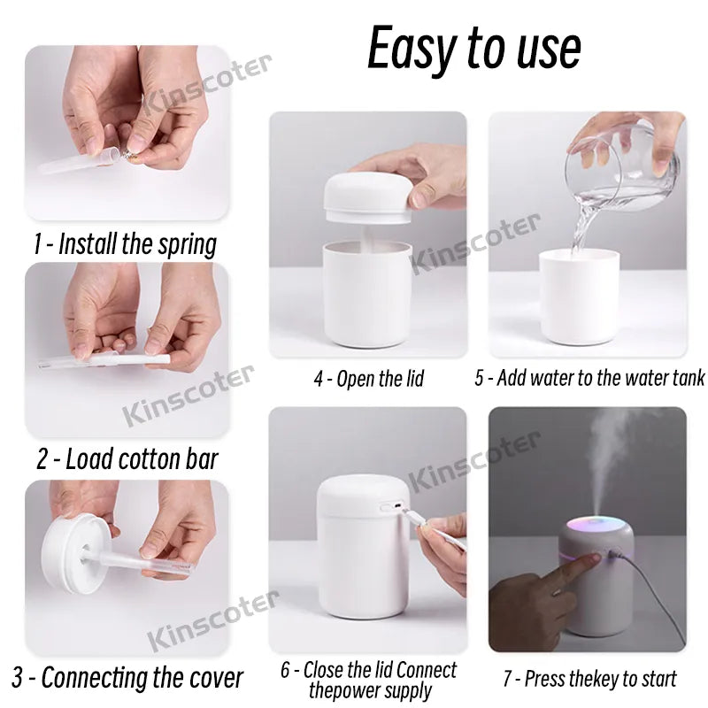 Portable Mini USB H2O Air Humidifier
