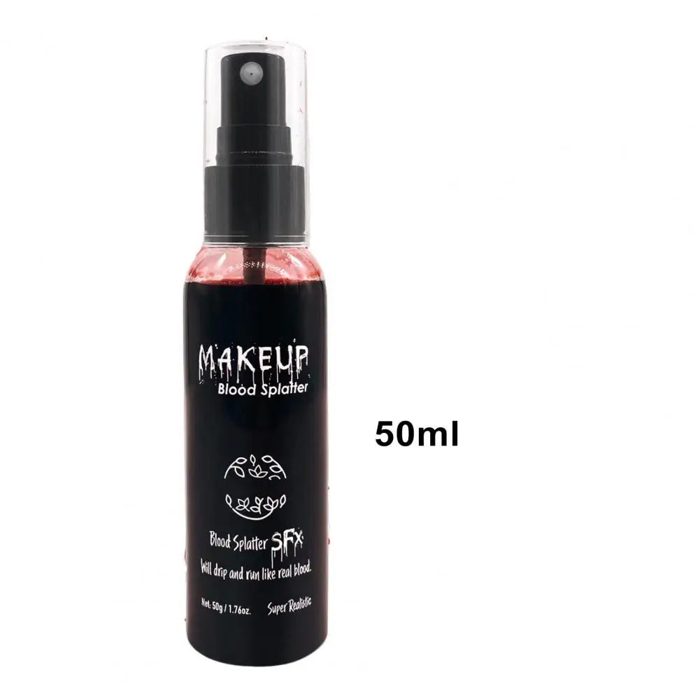 50g Plasma Spray Liquid Halloween Plasma Spray Realistic Blood Horror Fake Blood Vampire-Blood For Halloween Cosplay Makeup Tool