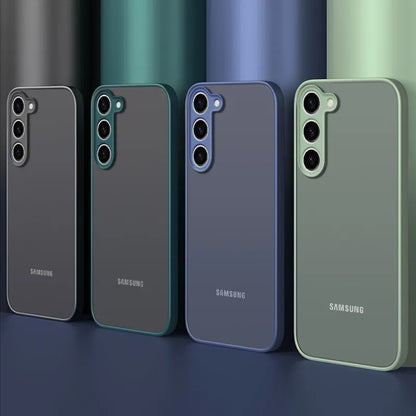Luxury Hybrid Matte Case For Samsung Red-Army Green